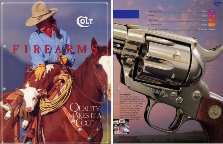 Colt 1995 Firearms Catalog Cornell Publications