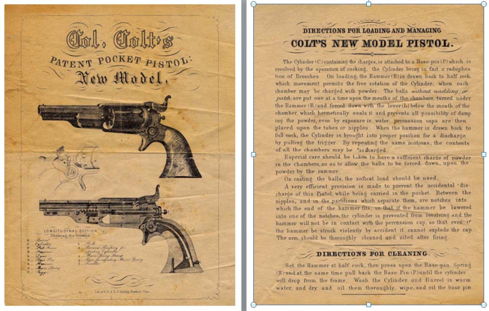 Colt 1855 Roots Pocket Revolver Manual - GB-img-0
