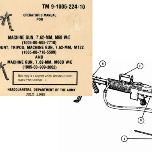 M60 D&W/E; M122 Operator Manual 1985 TM 9-1005-224-10
