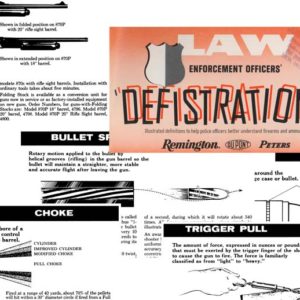 Remington-Peters 1972 Law Enforcement Officers' Defistrations