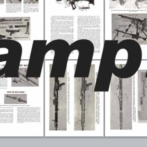 MG42 (Light Machine Gun) German 7.92mm Manual