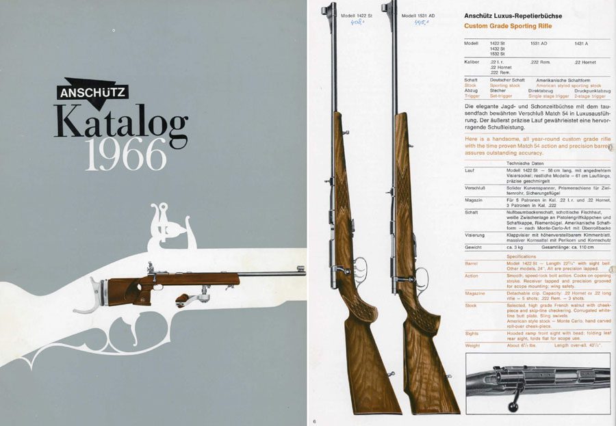 Anschutz 1966 Long Catalog (in German & English) - GB-img-0