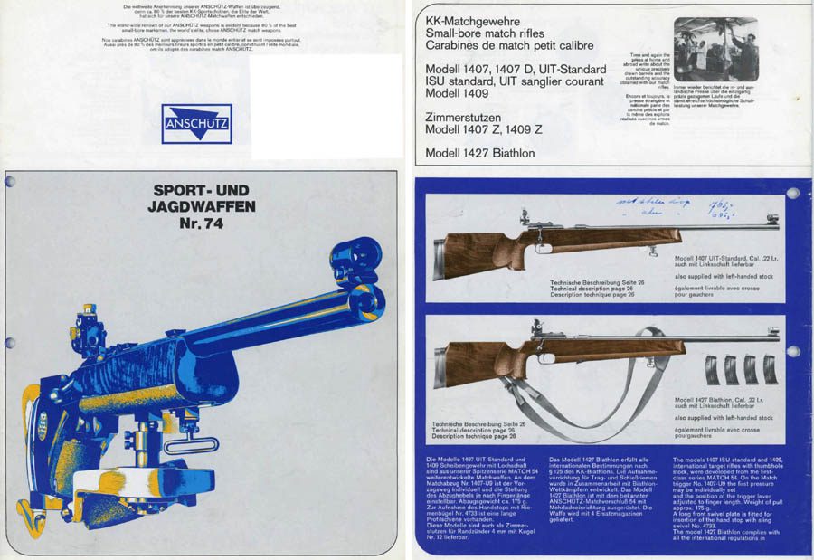 Anschutz 1975 Sport Jagwaffen Catalog - GB-img-0
