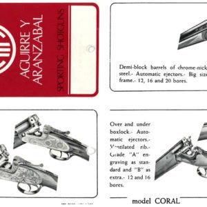 AYA 1965 Circa Shotgun Catalog