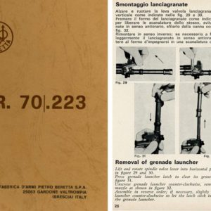Beretta 1972 AR70/SC70 Select Fire Assault Rifle Manual