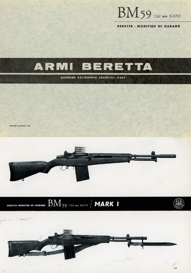 Beretta 1961 FAL BM59 Garand Select Fire Assault Rifle Catalog - GB-img-0