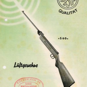 Beretta 1965 circa S60 Luftgewehre- Air Rifle Flyer