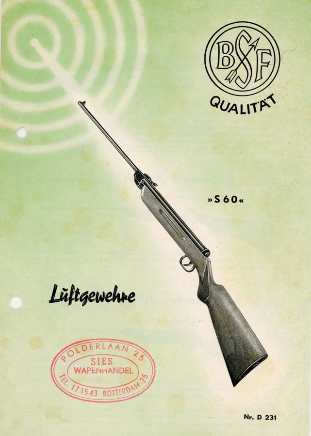 Beretta 1965  S60 Luftgewehre- Air Rifle Flyer - GB-img-0
