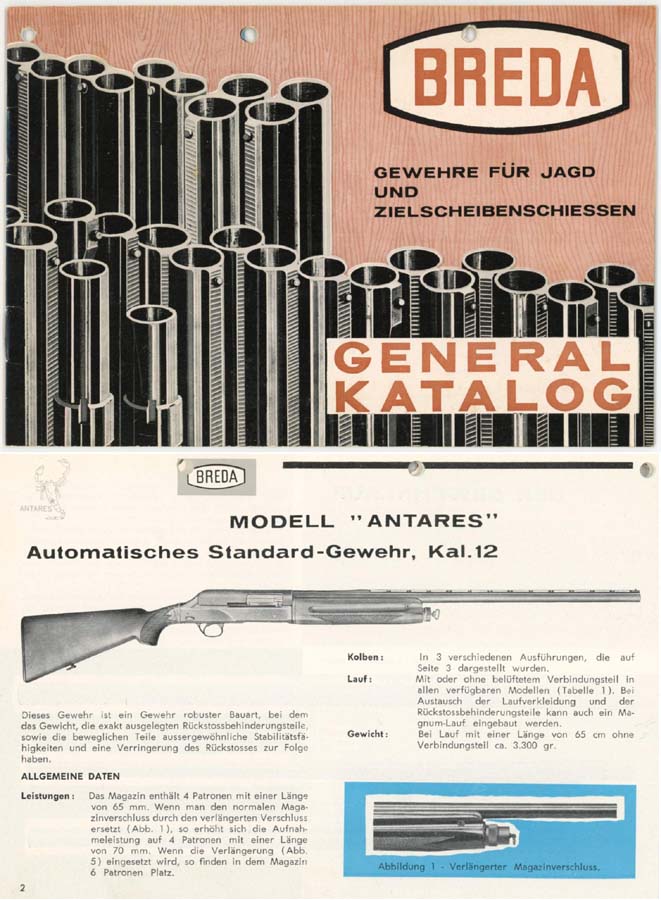 Breda 1963 Shotgun Catalog & Exploded Parts View (Long) - GB-img-0