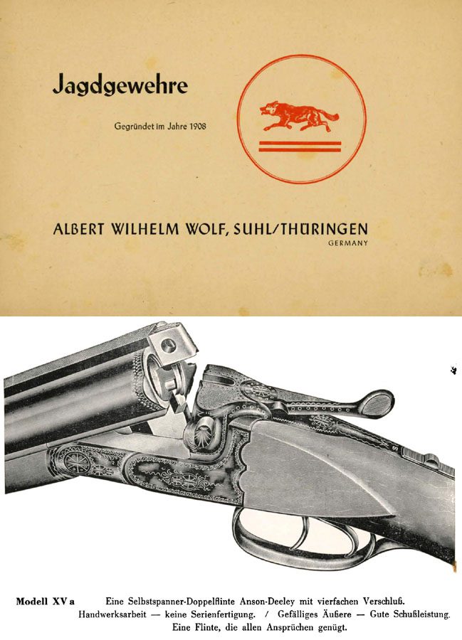 Albert Wilh Wolf 1957 Gun Catalog (Suhl, Germany) - GB-img-0