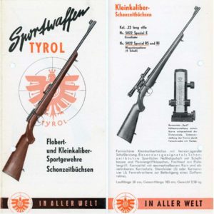 Tyrol 1958 Flobert- und Kleinkaliber- Sportgewehre Schonzeitbuchesen