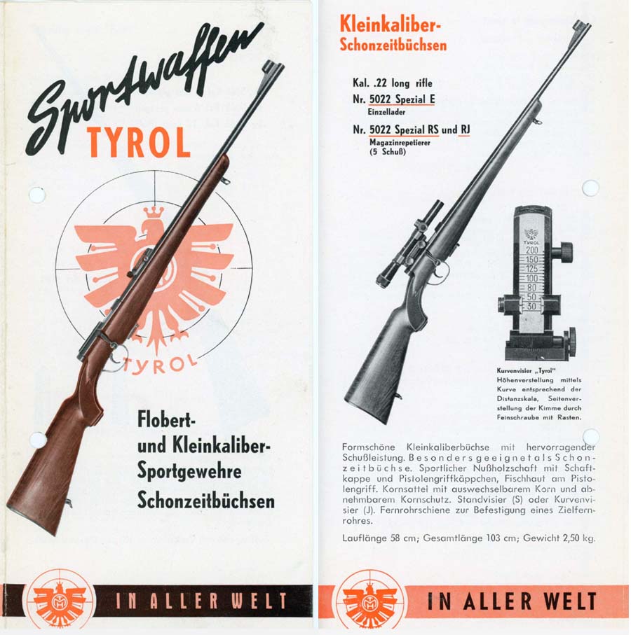 Tyrol 1958 Flobert- und Kleinkaliber- Sportgewehre Schonzeitbuchesen-Print-img-0