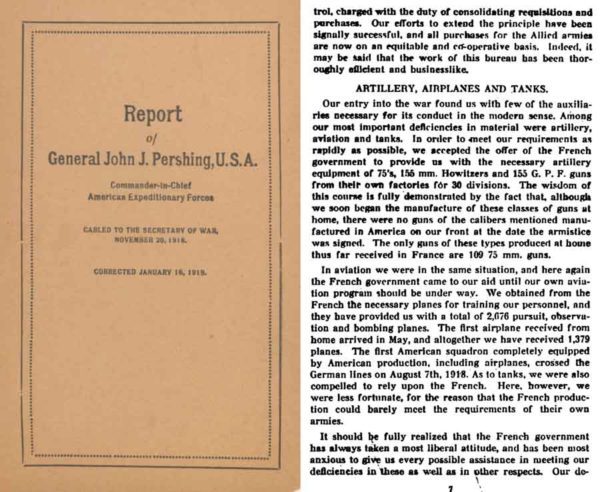 Report of General John J Pershing, C in C US Forces 1918