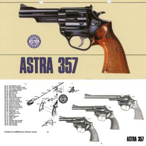 Astra c1965 .357 Revolver Manual