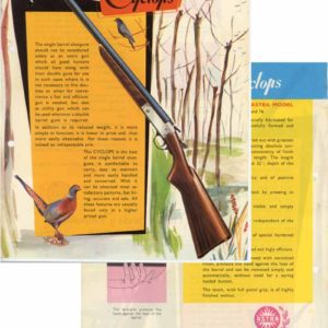 Astra Cyclops 1965 Circa Shotgun Flyer/Manual