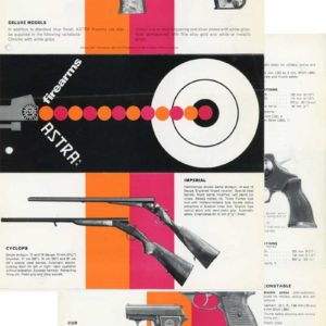 Astra Firearms 1973 Circa Flyer