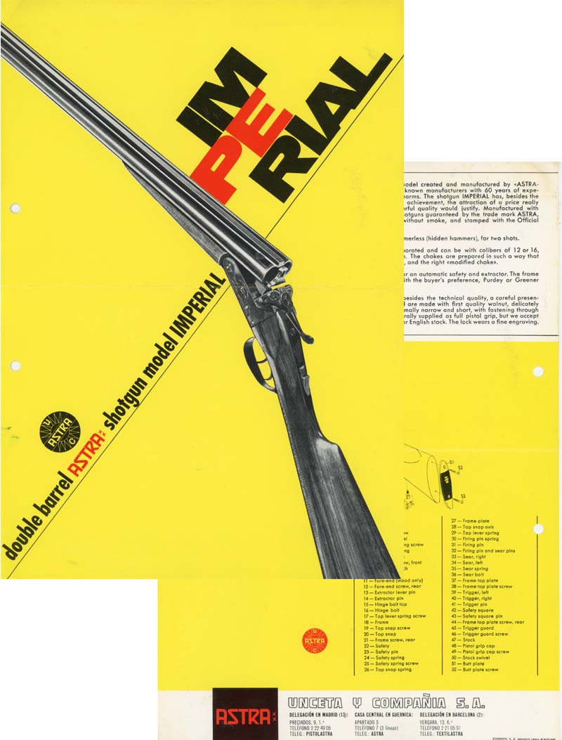 Astra Imperial 1966 Shotgun Flyer/Manual - GB-img-0