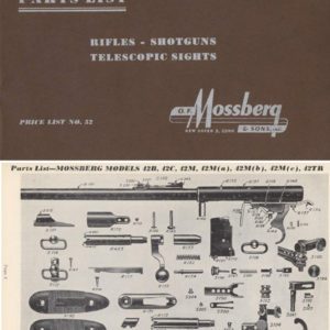 Mossberg 1952 Circa Parts Catalog