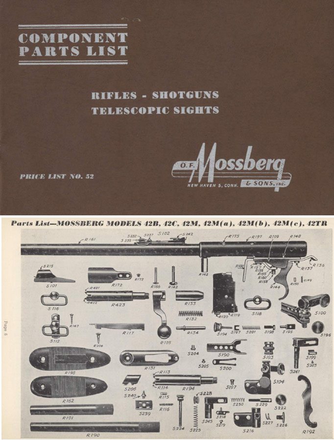 Mossberg 1952  Parts Catalog - GB-img-0