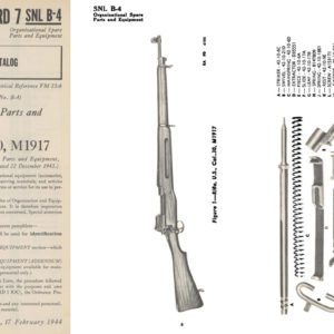 M1917 U.S. Rifle 1944 Spare Parts ORD 7 SNL B-4