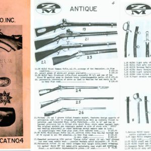 Z.M. Military Research Co, Inc 1956 Circa Collector Catalog No. 4
