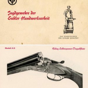 Buhag Jagdgewehre 1956 Circa der Suhler Handwerksarbeit