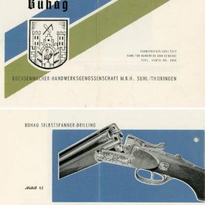 Buhag Jagdgewehre 1959 Circa der Suhler Handwerksarbeit