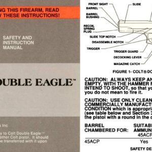 Colt 1989 Double Eagle Manual