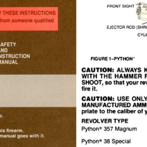 Colt 1990 Python Manual
