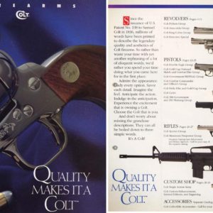 Colt 1996c Collector's Edition Catalog