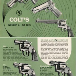 Colt 1969 Handguns and Long Guns Catalog (Green)