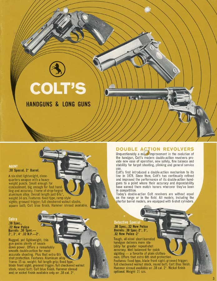 Colt 1969 Handguns and Long Guns Catalog (Brown) - GB-img-0
