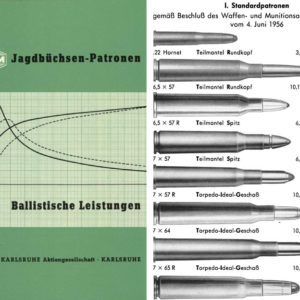 DWM 1963 Jagdbuchsen-Patronen Ballistische Leistungen Katalog