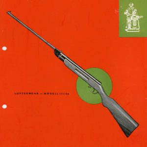 Suhl 1959c VEB Ernst Thalmann Werk Luftgewehr Modell III-56 Flyer