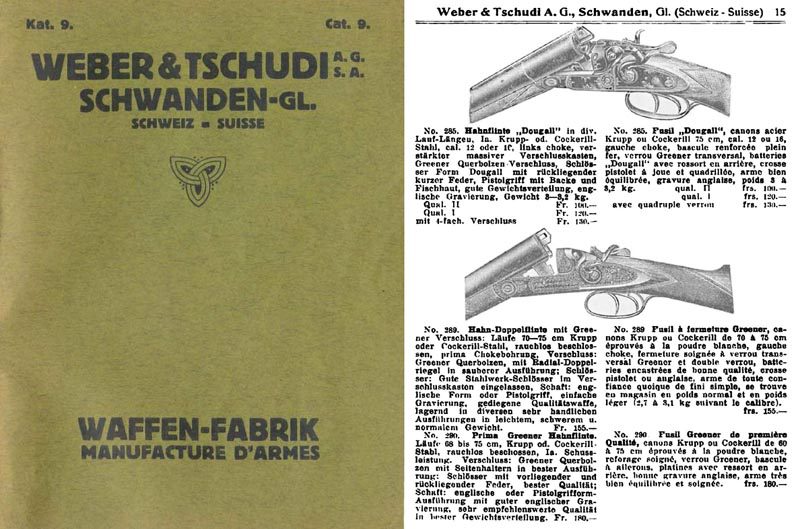 Weber u Tschudi optimiert 1917  Gewehre Katalog - GB-img-0