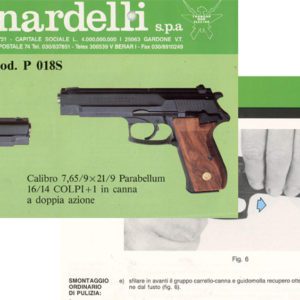 Bernardelli Pistola Mod. P 018S Manual (Italian)