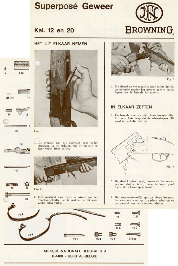 Browning 1966-Superpose Special Chasse Manual Flyer (Dutch) - GB-img-0