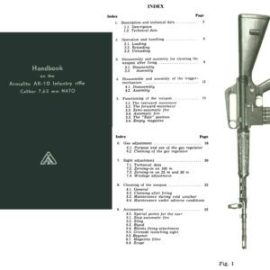 Handbook on the Armalite AR-10 Infantry Rifle Cal 7.62 NATO