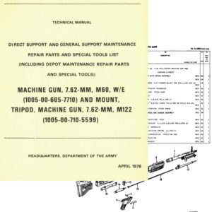 M60 1976 W-E and Tripod Support Maint. TM9-1005-224-34P