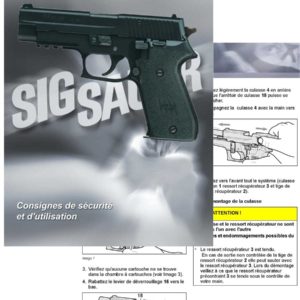 Sig P220 Sauer Manual (Text in French)