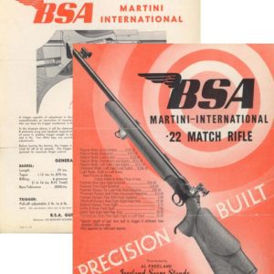 BSA 1950 Martini-International .22 Match Rifle Flyer