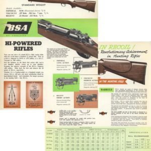 BSA 1957 Hunting Rifles Flyer