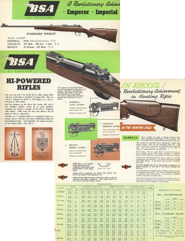 BSA 1957 Hunting Rifles Flyer - GB-img-0