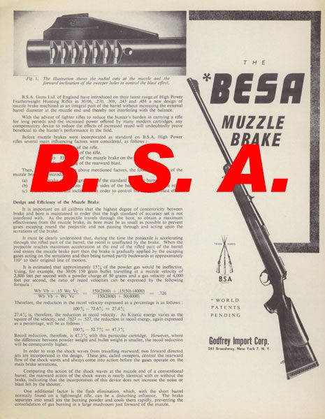 BSA 1955  BESA Muzzle Brake Flyer - GB-img-0