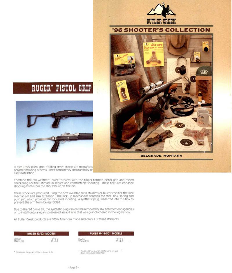Butler Creek 1996 Gun & Accy Catalog- Belgrade, MT - GB-img-0