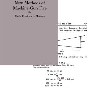 New Methods of Machine Gun Fire 1916 (U.S.I.A.)