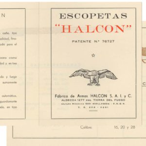 Halcon 1955 Circa Fabrica de Armes Halcom S.A.I., Argentina