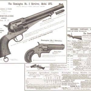 Remington 1876 Handgun and Rifle Flyer