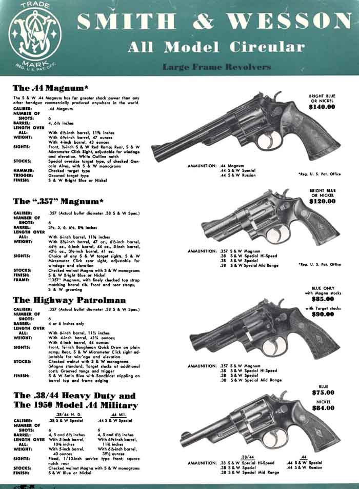 Smith & Wesson 1957 Handgun Flyer - GB-img-0