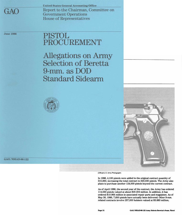 Beretta 1986 - 9mm Allegations on Army Selection - GB-img-0